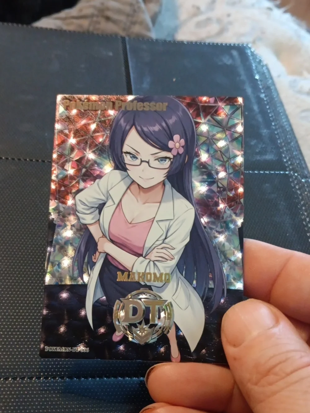 Pokemon Makomo Trainer Card - Purple, Pink, White Holo